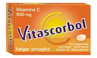 Vitascorbol Sans Sucre Tamponne 500 Mg, Comprimé à Croquer édulcoré Au Sorbitol Et à L'aspartam à OULLINS